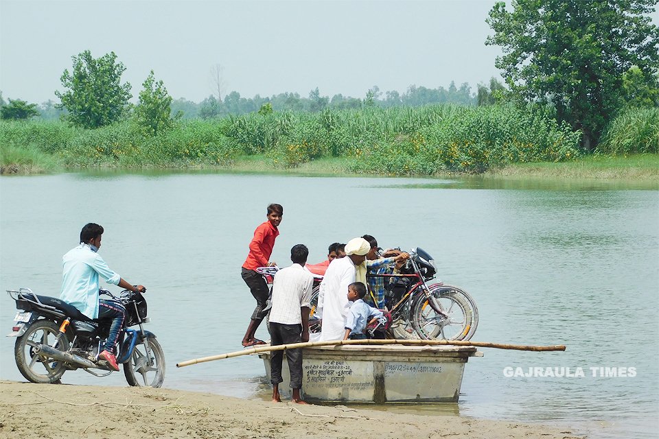 तिगरी गंगा का जलस्तर फिर बढ़ा ganga flood in tigri